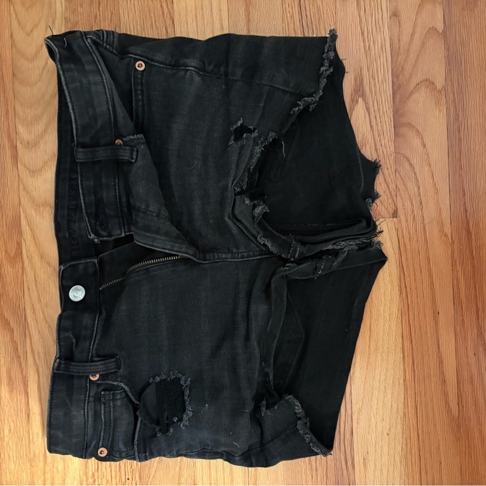 American Eagle Outfitters Black Denim Shorts